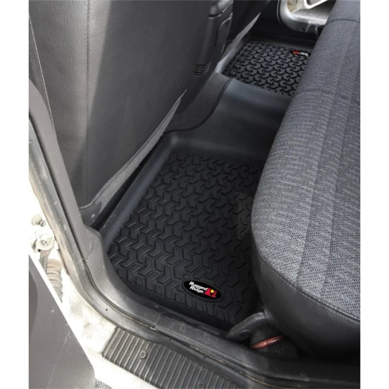 Rugged Ridge Floor Liner Rear Black 1984-2001 Jeep Cherokee XJ - Additional View 5