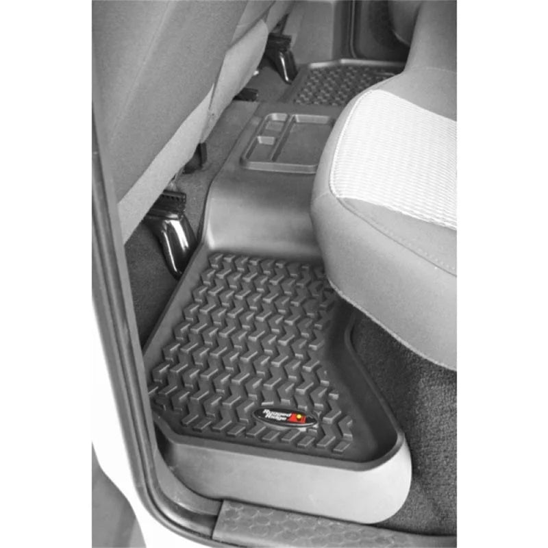 Rugged Ridge Floor Liner Rear Black 2002-2018 Dodge Ram 1500 Quad Cab - Additional View 5