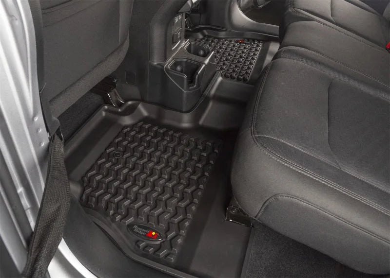 Rugged Ridge Floor Liner Rear Black 2018-2020 Jeep Wrangler JL 4 Dr - Side View