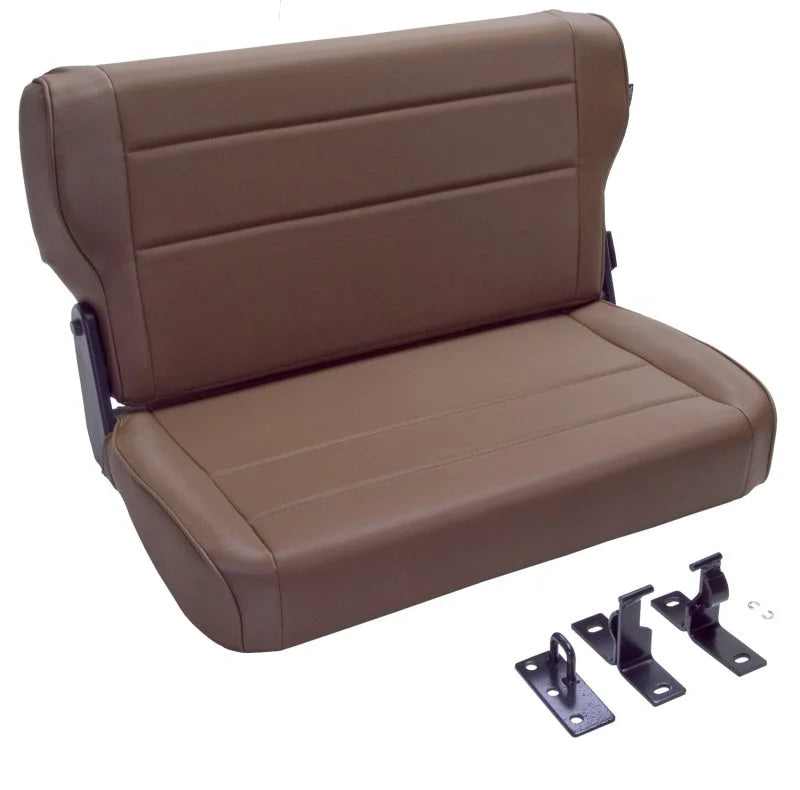 Rugged Ridge Fold & Tumble Rear Seat Spice 76-95 Jeep CJ / Jeep Wrangler - Installation View