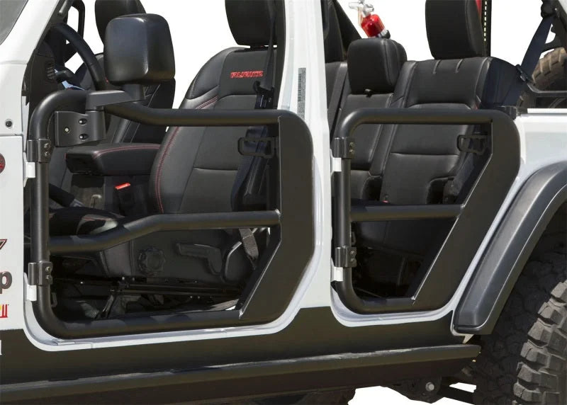 Rugged Ridge Fortis Front Tube Doors 18-20 Jeep JL / 2020 JT - Installation View
