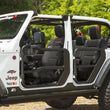 Load image into Gallery viewer, Rugged Ridge Fortis Front Tube Doors with Mirrors 18-23 Jeep Wrangler JL/JT - Back View