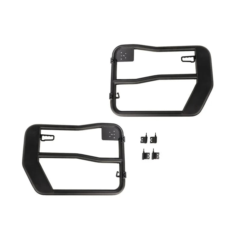 Rugged Ridge Fortis Tube Doors Front 07-18 Jeep Wrangler JK - Main Product View
