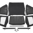 Load image into Gallery viewer, Rugged Ridge Frameless Black Diamond Soft Top 92-95 Jeep Wrangler YJ - Back View