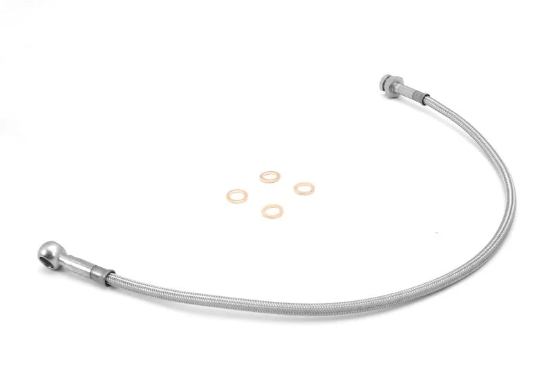 Rugged Ridge Front Brake Hoses SS 82-86 CJ7&CJ8 - Side View