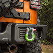 Load image into Gallery viewer, Rugged Ridge Green 3/4in D-Ring Isolator Kit - Side View