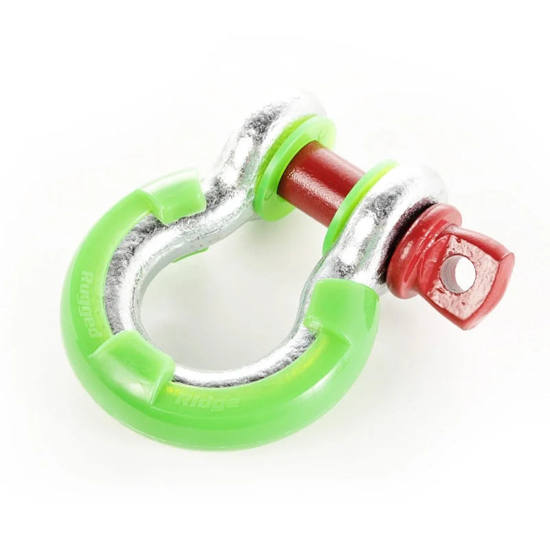 Rugged Ridge Green 3/4in D-Ring Isolator Kit - Back View