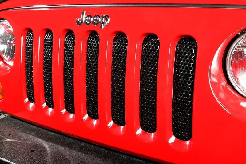 Rugged Ridge Grille Insert Black 07-18 Jeep Wrangler - Side View