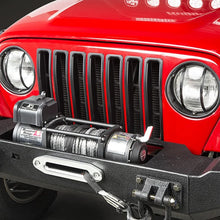 Load image into Gallery viewer, Rugged Ridge Grille Inserts Black 97-06 Jeep Wrangler - Detail View