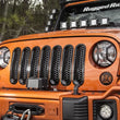 Load image into Gallery viewer, Rugged Ridge Grille Inserts Perforated 07-18 Jeep Wrangler - Side View