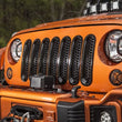 Load image into Gallery viewer, Rugged Ridge Grille Inserts Perforated 07-18 Jeep Wrangler - Back View