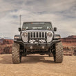 Load image into Gallery viewer, Rugged Ridge HD Bumper Full Width Front 07-18 Jeep Wrangler JK 18-20 Jeep Wrangler JL 2020 JT - Installation View