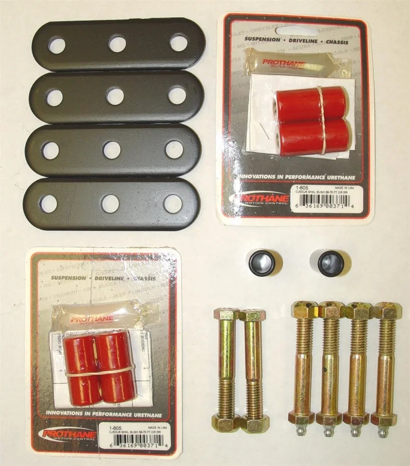 Rugged Ridge HD Front & Rear Leaf Spring Shackles 55-75 CJ - Side View