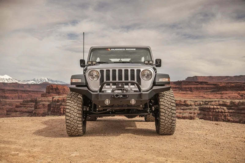 Rugged Ridge HD Over-Rider Bar 07-18 Jeep Wrangler JK 18-20 Jeep Wrangler JL - Side View