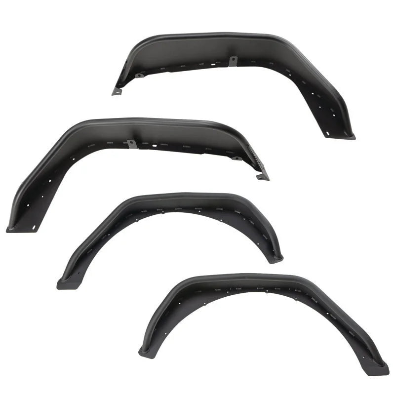Rugged Ridge HD Steel Tube Fenders Full Set Black 18-19 JL - Main Product View