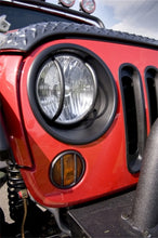 Load image into Gallery viewer, Rugged Ridge Headlight Bezels Black 07-18 Jeep Wrangler JK - Side View