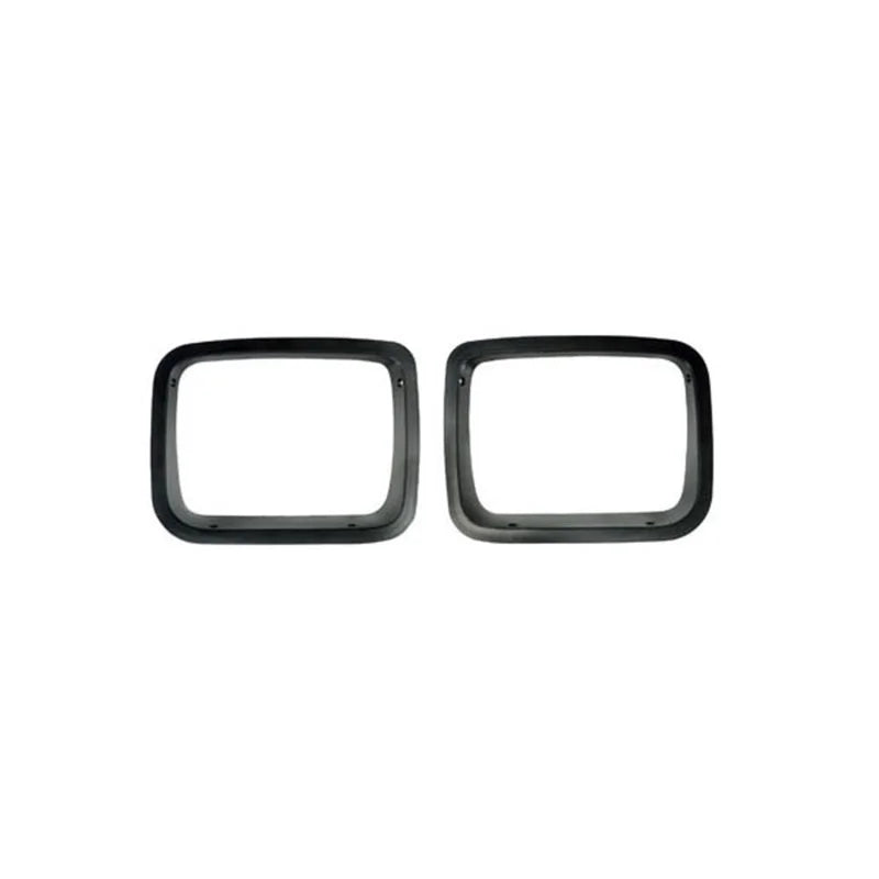Rugged Ridge Headlight Bezels Black 87-95 Jeep Wrangler YJ - Side View