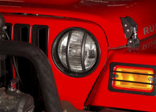 Load image into Gallery viewer, Rugged Ridge Headlight Bezels Black 97-06 Jeep Wrangler - Side View