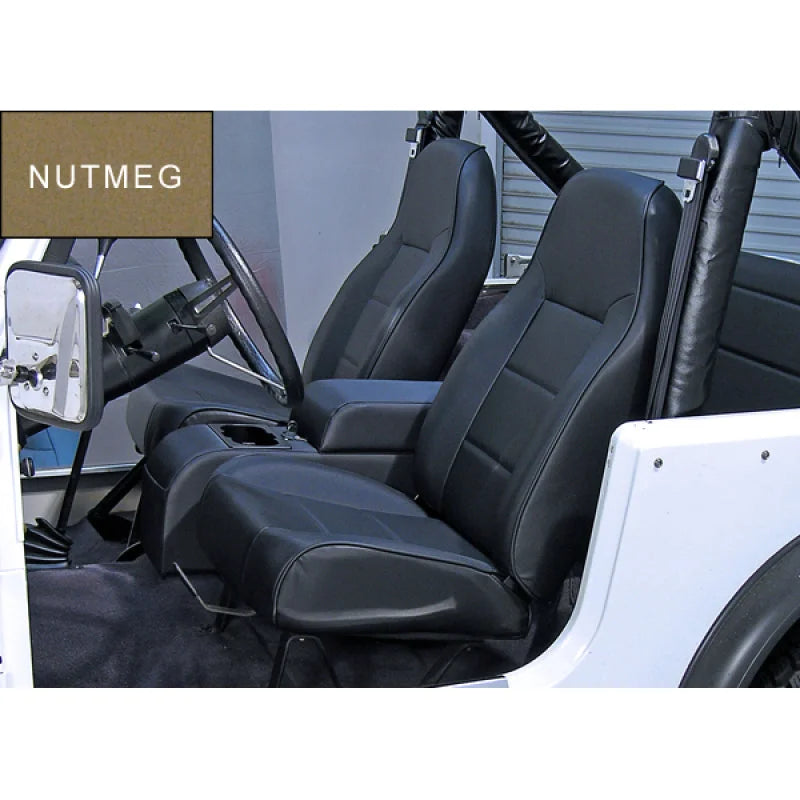 Rugged Ridge High-Back Front Seat Non-Recline Nutmeg 76-02 CJ&Wra - Main Product View