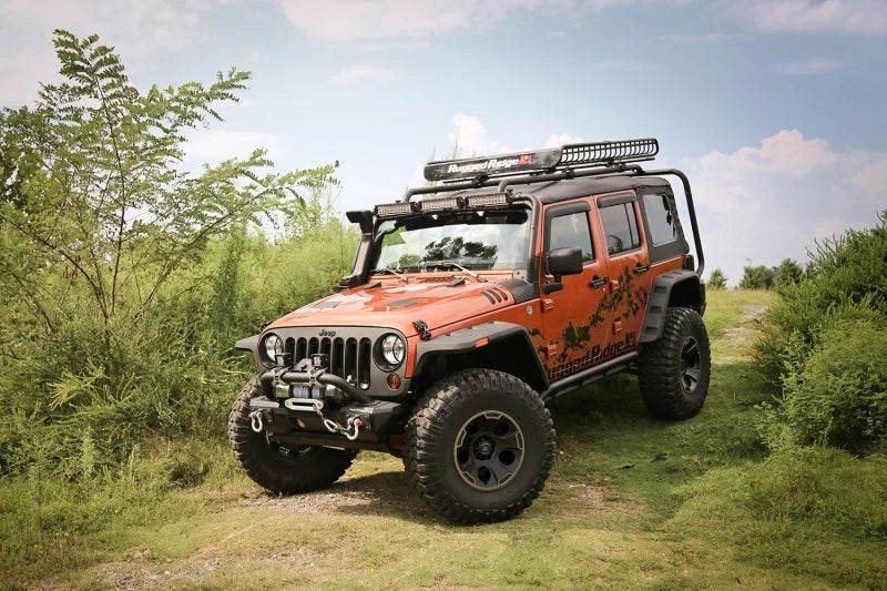 Rugged Ridge Hurricane Fender Flare Kit EU Textured 07-18 Jeep Wrangler JK - Side View