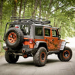 Load image into Gallery viewer, Rugged Ridge Hurricane Fender Flare Kit EU Textured 07-18 Jeep Wrangler JK - Back View