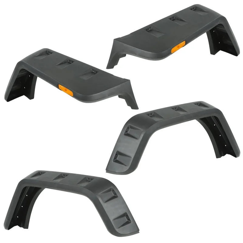 Rugged Ridge Hurricane Fender Flare Kit US Smooth 07-18 Jeep Wrangler JK - Main Product View