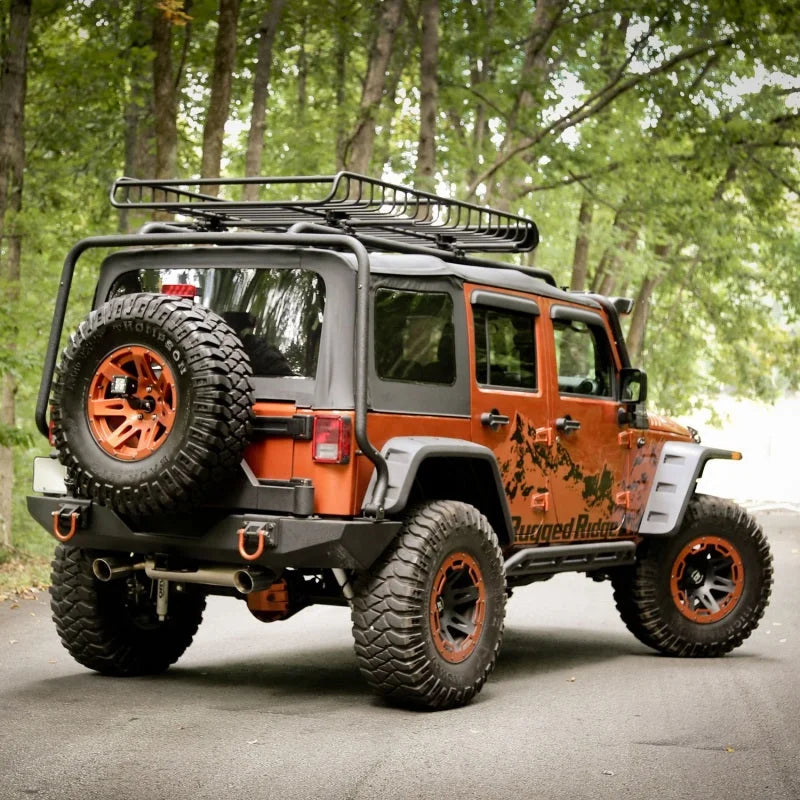 Rugged Ridge Hurricane Flat Fender Flare Kit 07-18 Jeep Wrangler - Back View