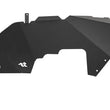 Load image into Gallery viewer, Rugged Ridge Inner Fender Liners Frnt Aluminum Black 18-20 Jeep Wrangler JL - Back View