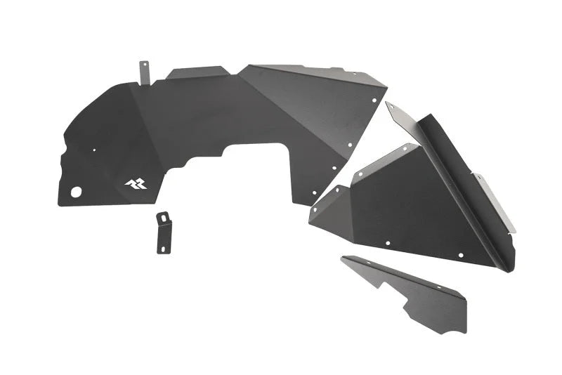 Rugged Ridge Inner Fender Liners Frnt Aluminum Black 18-20 Jeep Wrangler JL - Additional View 6