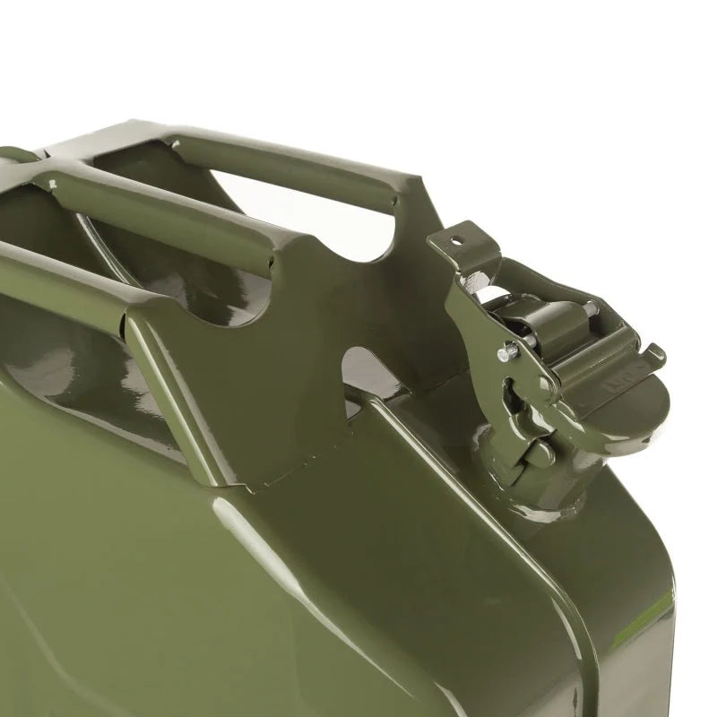 Rugged Ridge Jerry Can Green 20L Metal - Side View