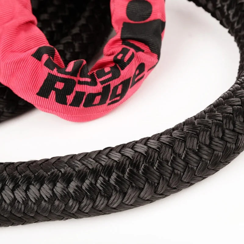 Rugged Ridge Kinetic Recovery Rope with Cinch Storage Bag - Side View