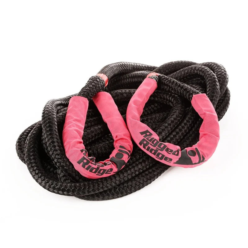 Rugged Ridge Kinetic Recovery Rope with Cinch Storage Bag - Back View