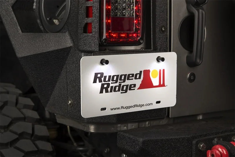 Rugged Ridge LED License Plate Bolts - Side View