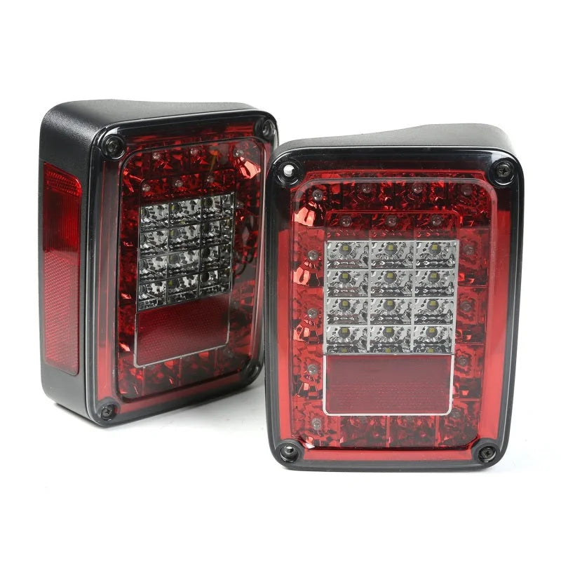 Rugged Ridge Led Tail Light Set Smoke 07-18 Jeep Wrangler - Main Product View