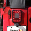 Load image into Gallery viewer, Rugged Ridge Led Tail Light Set Smoke 07-18 Jeep Wrangler - Side View