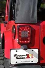 Load image into Gallery viewer, Rugged Ridge Led Tail Light Set Smoke 07-18 Jeep Wrangler - Side View