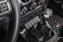 Load image into Gallery viewer, Rugged Ridge Lower Console Switch Panel 11-18 Jeep Wrangler JK/JKU - Installation View