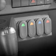 Load image into Gallery viewer, Rugged Ridge Lower Switch Panel Kit 07-10 Jeep Wrangler JK - Side View