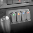 Load image into Gallery viewer, Rugged Ridge Lower Switch Panel Kit 07-10 Jeep Wrangler JK - Side View