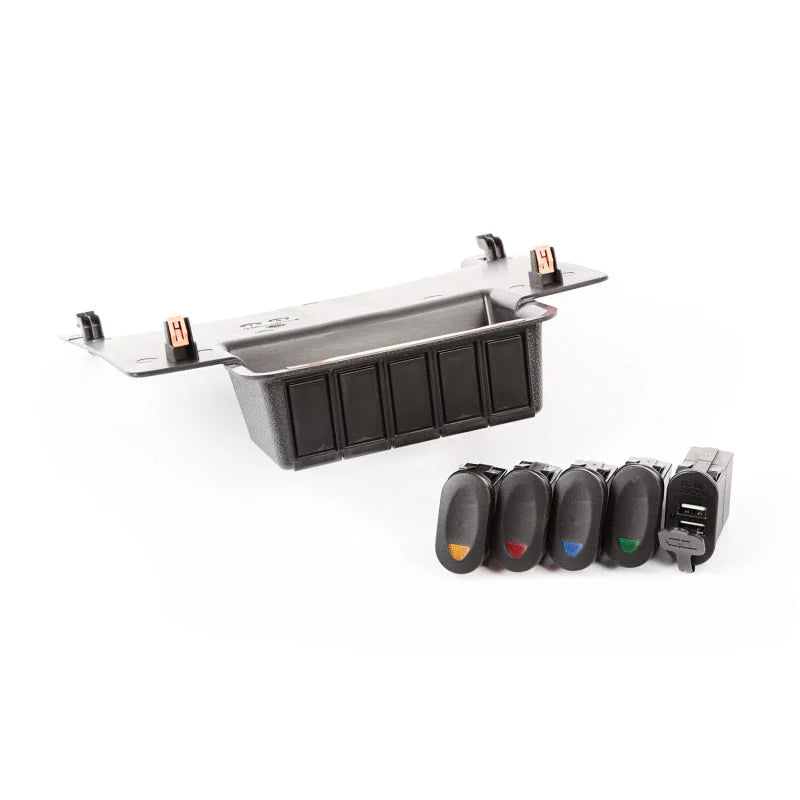 Rugged Ridge Lower Switch Panel Kit 11-18 Jeep Wrangler JK/JKU - Main Product View