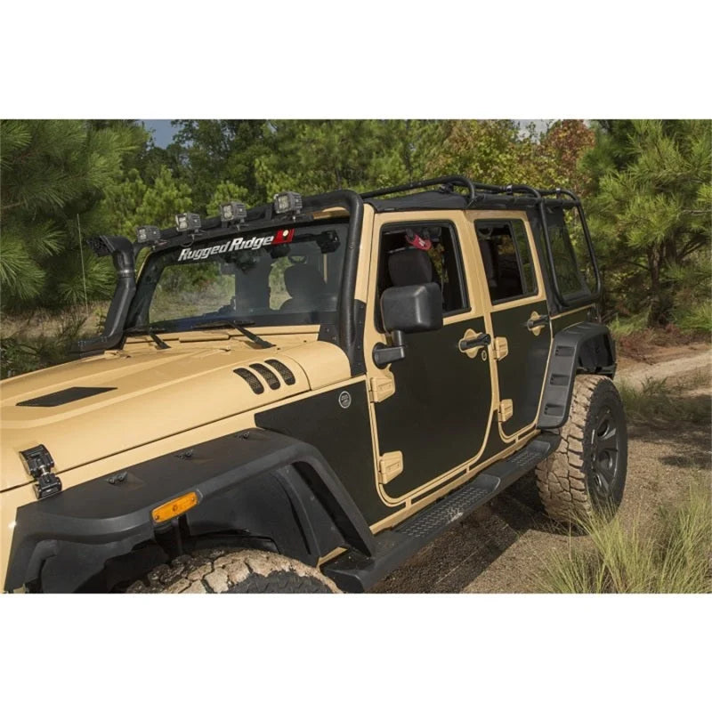 Rugged Ridge Magnetic Protection Panel kit 4-Dr07-18 Jeep Wrangler - Back View