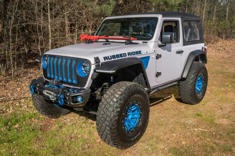 Rugged Ridge Max Terrain Fender Flare Set F & R 18-22 Jeep Wrangler JL - Additional View 6