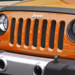 Load image into Gallery viewer, Rugged Ridge Mesh Grille Insert Black 07-18 Jeep Wrangler - Detail View