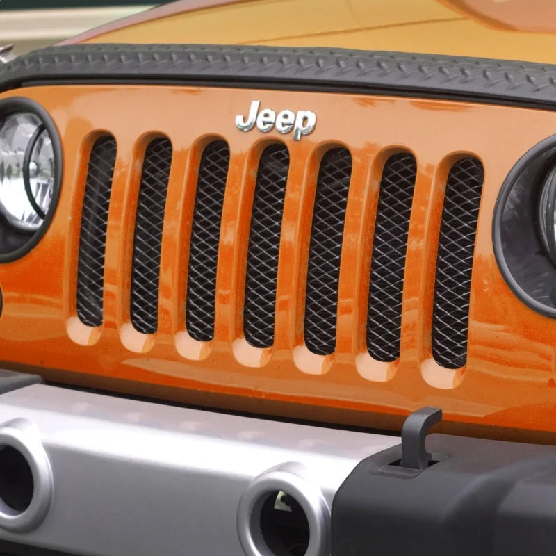 Rugged Ridge Mesh Grille Insert Black 07-18 Jeep Wrangler - Detail View