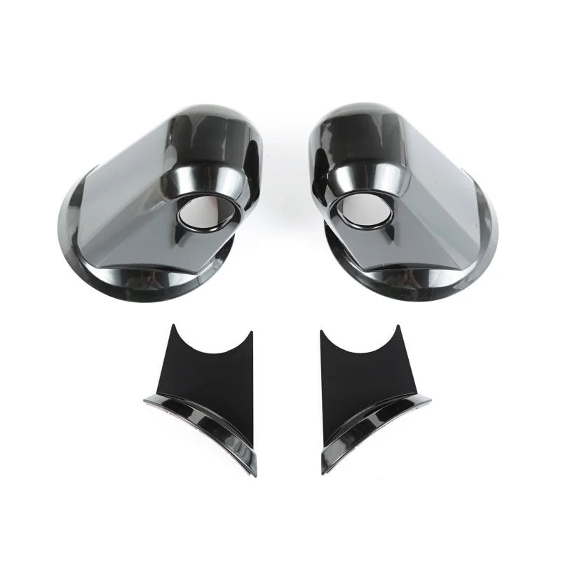 Rugged Ridge Mirror Arm Covers Black Paintable 07-18 Jeep Wrangler JK - Main Product View