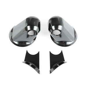 Rugged Ridge Mirror Arm Covers Black Paintable 07-18 Jeep Wrangler JK - Main Product View