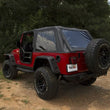 Load image into Gallery viewer, Rugged Ridge Montana Top Bowless Black Diamond 04-06 LJ - Back View