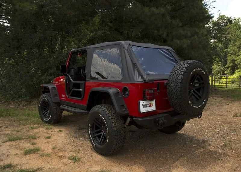 Rugged Ridge Montana Top Bowless Black Diamond 04-06 LJ - Back View