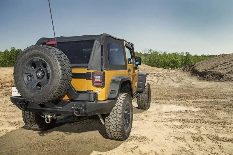 Rugged Ridge Montana Top Bowless Black Diamond 07-18 Jeep Wrangler JK 2-Dr - Installation View