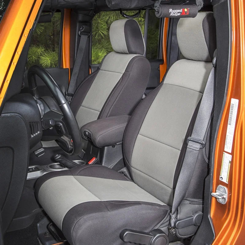 Rugged Ridge Neoprene Front Seat Covers 11-18 Jeep Wrangler JK - Side View